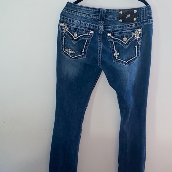 Miss Me Dark Blue Embellished Jeans - Picture 8 of 9
